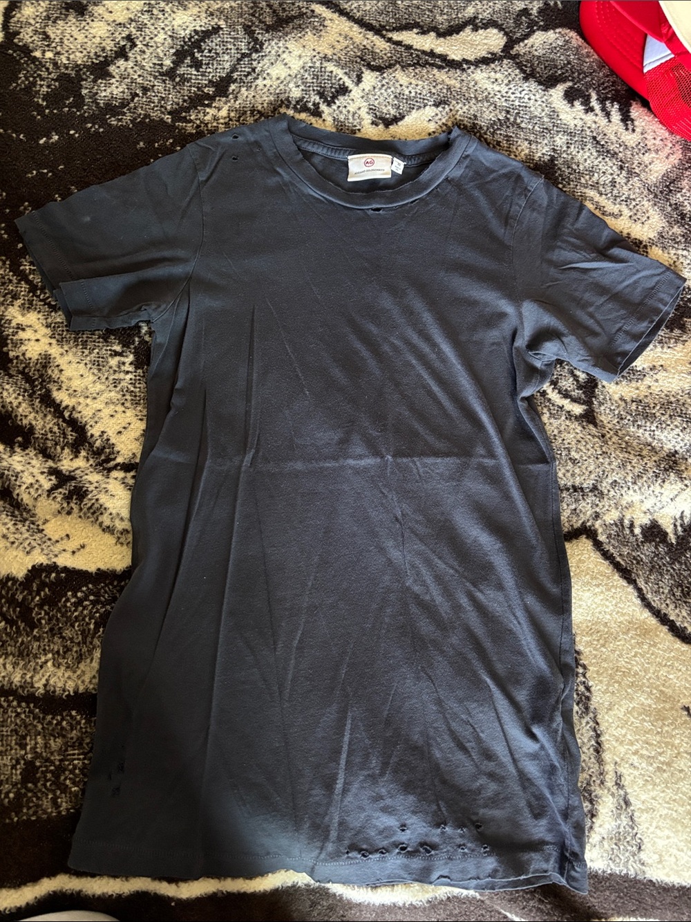 Ag Adriano Goldschmied Black Crewneck Tee